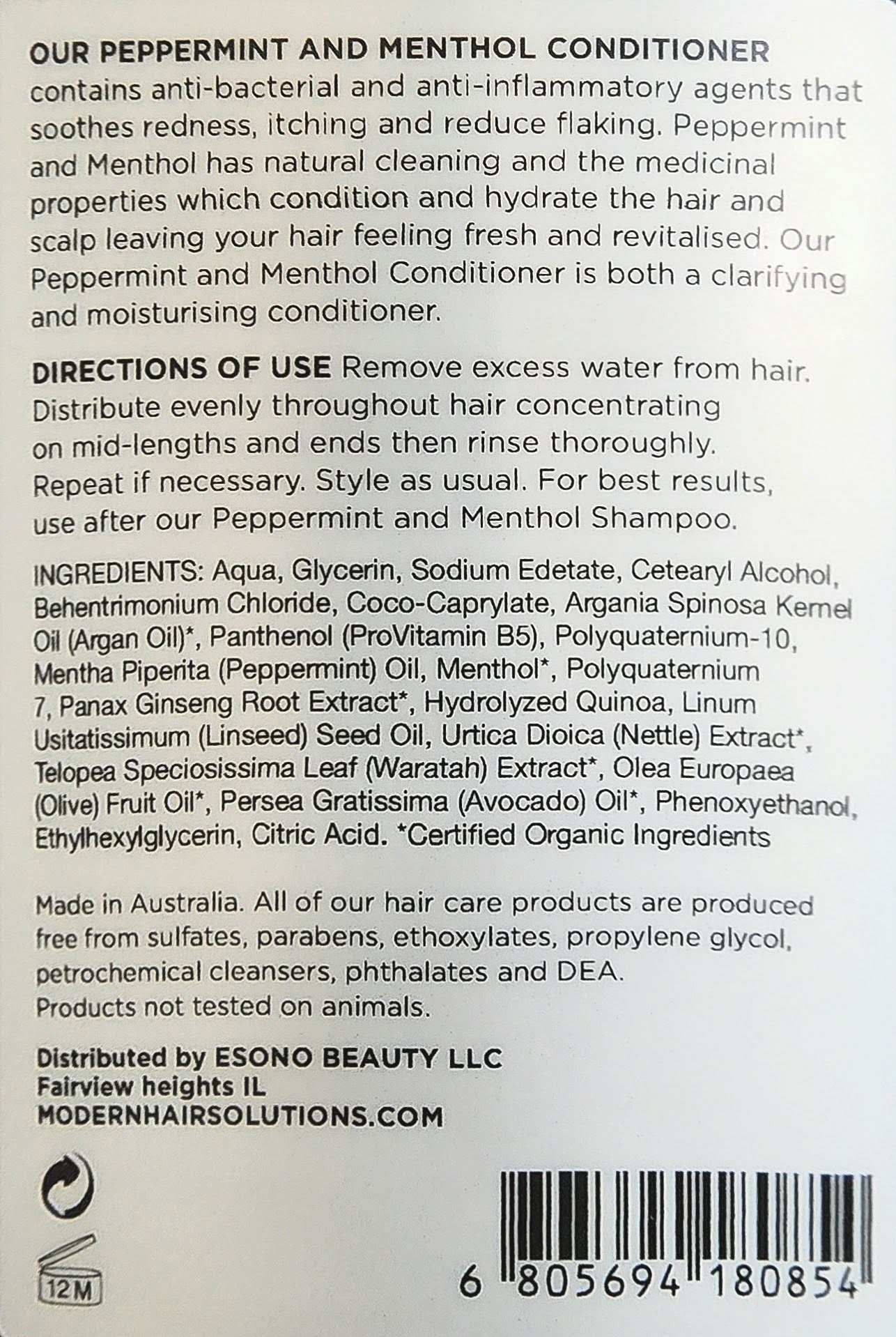 Men Peppermint Conditioner